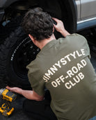 JIMNYSTYLE Off-Road Club T-Shirt - Moss Green - Jimny Tshirt